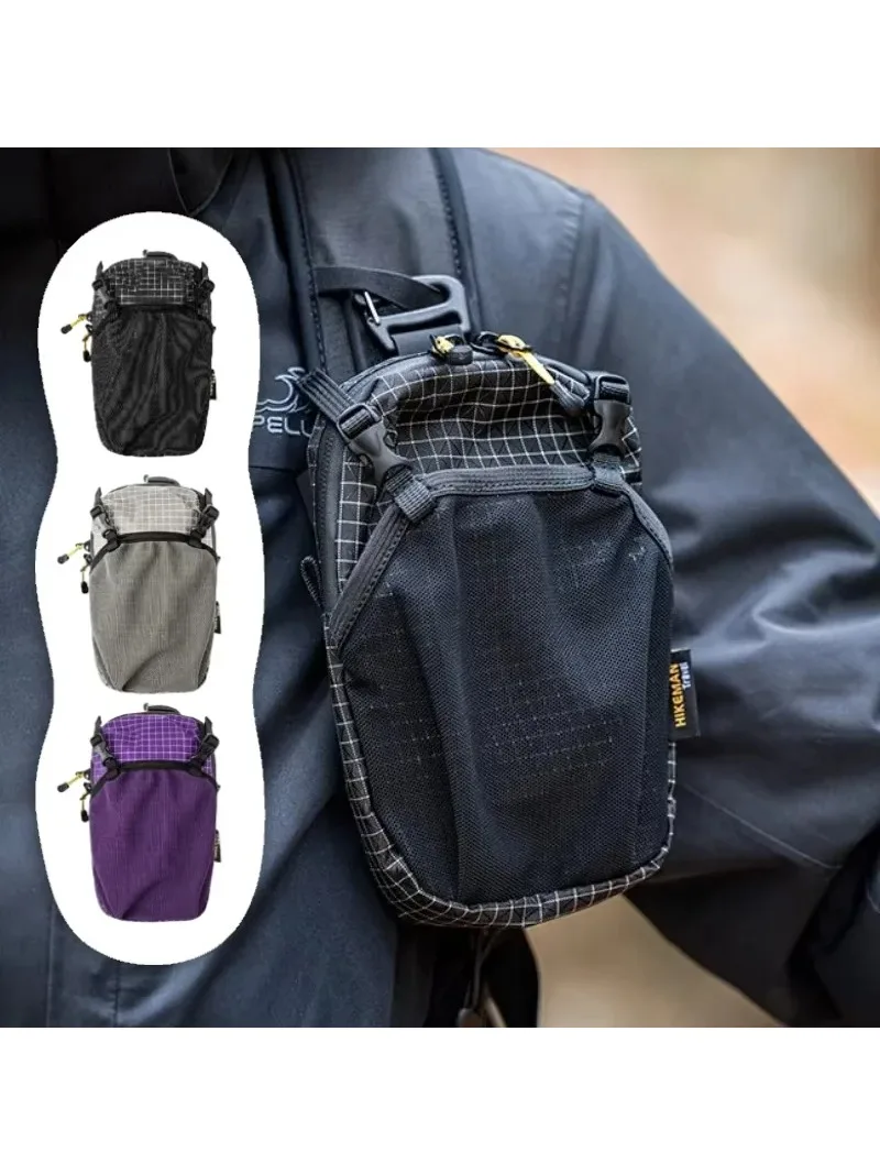 AliExpress NONE HIKEMAN Dyneema Water Bottle Holder Bag Phone Pocket and Quick-Adjust Strap Waterproof 420D Nylon for Cycling Hiking Camping