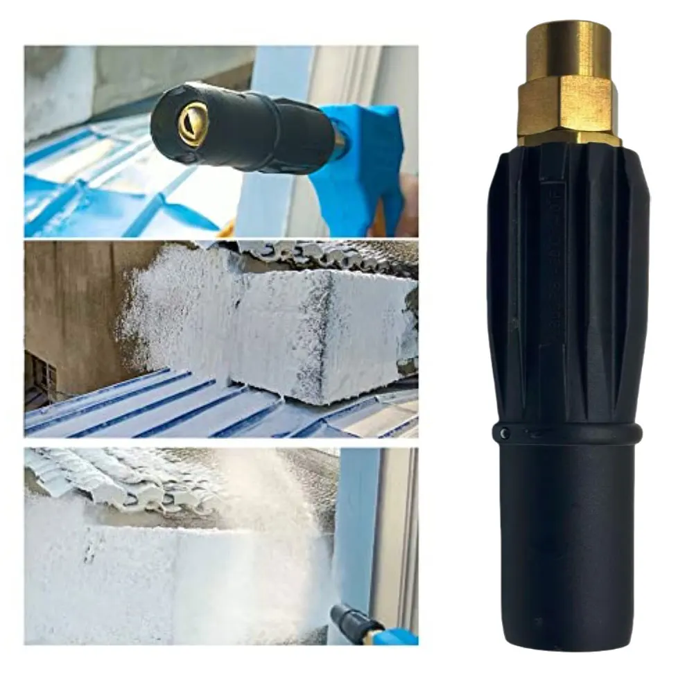 1pc High Pressure Washer Nozzle Brass Fan-Shaped Foam Nozzle Self-Priming Nozzle For Farm Cleaning Home Use