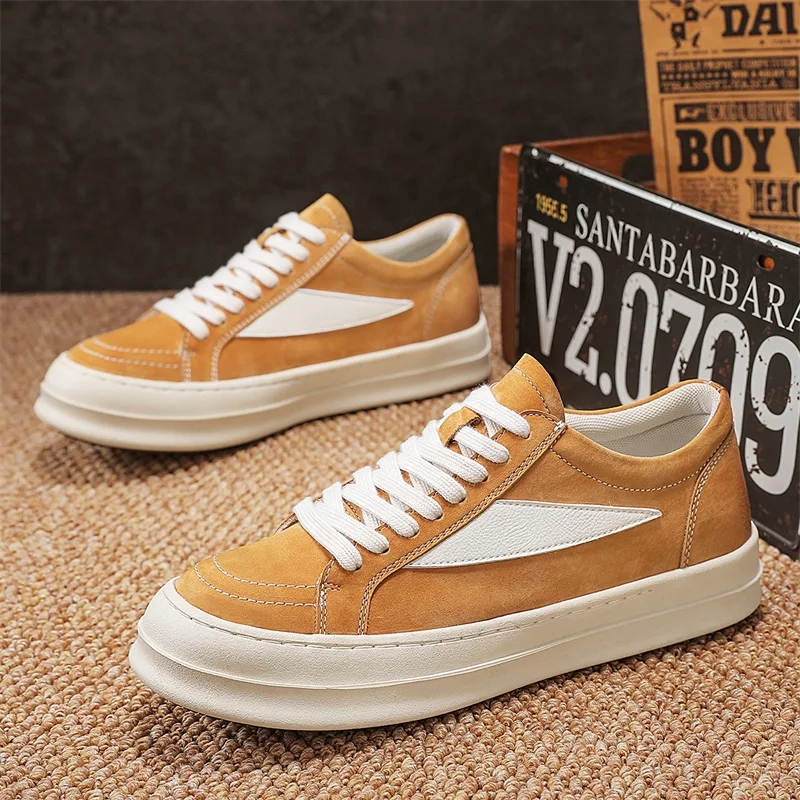 

Модная брендовая мужская обувь для спорта и отдыха, универсальные оксфорды на толстой подошве, уличная мужская рабочая обувь на шнуровке