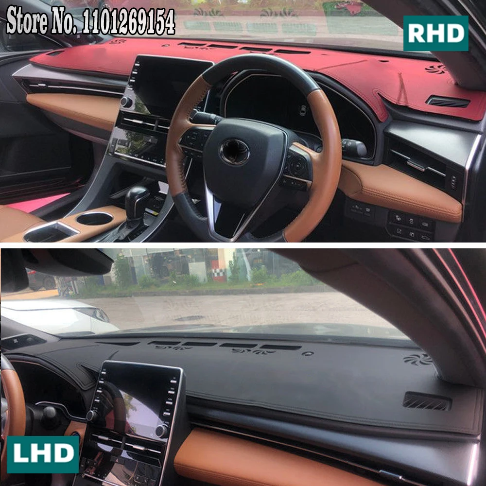 

Leather Dashmat Dashboard Cover Pad Dash Mat For Toyota Avalon 2019-2023 XX50 2022 50 Car Accessories Atuo Interior Anti-slip