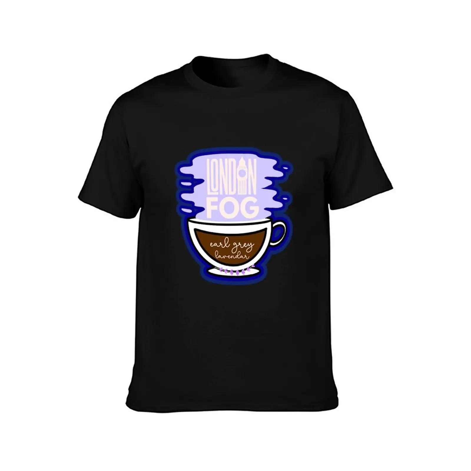 London Fog Cute Teacup Lavender Latte T-Shirt Thanksgiving Day Tee Top T-Shirt