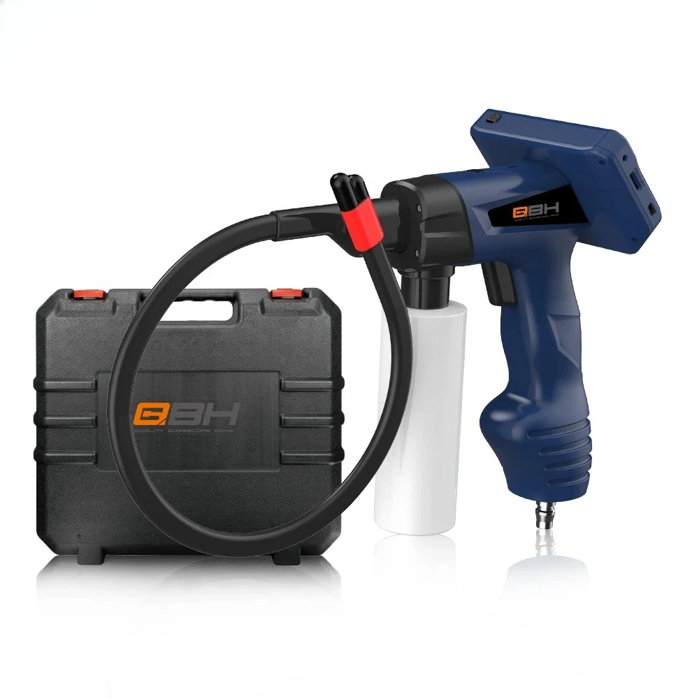 Car Air Conditioner High Pressure Video Flush Tool, QBH Water Hose with HD Probe for Visual Pipeline Cleaning