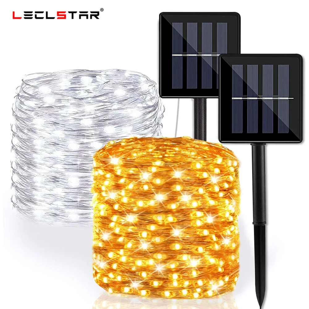 

Solar Led Light Outdoor Waterproof Lighting String 22M Led Strip Winter Solar Garden Lamp Fairy Festoon Christmas Garland 7m/12m