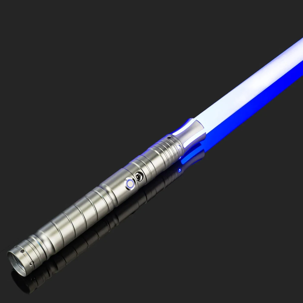 RGB Metalen Lightsaber Dueling Smooth Swing Laser Sword Sabre De Luz 16 Kleur Veranderende 16 Geluiden FOC Rave Knipperend Speelgoed