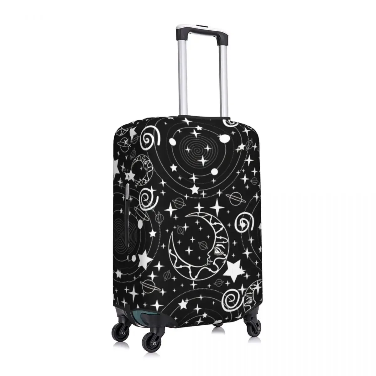 Sun Moon And Stars Print Luggage Protective Dust Covers Elastic Waterproof 18-32inch Suitcase Cover Travel Accessories