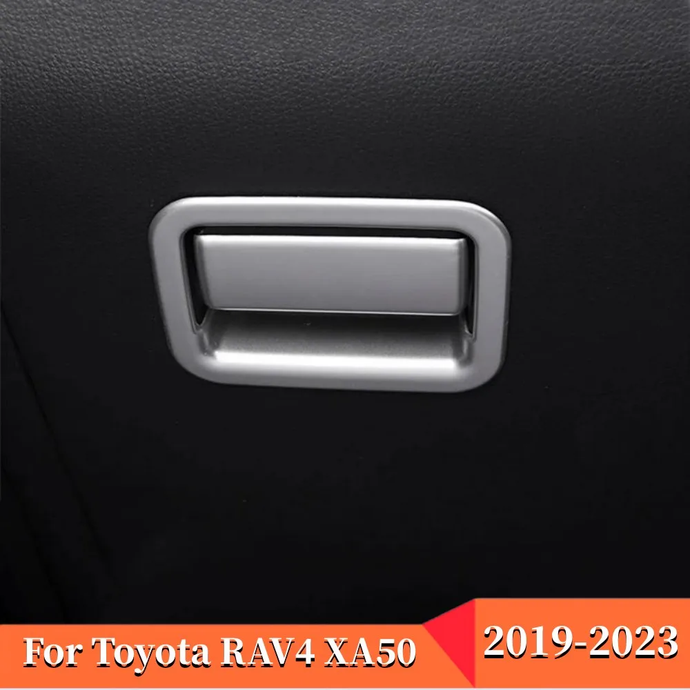 

For Toyota RAV4 RAV 4 XA50 2019- 2021 2022 2023 Car Co-pilot Copilot Storage Glove Box Handle Frame Cover Sticker Accessories