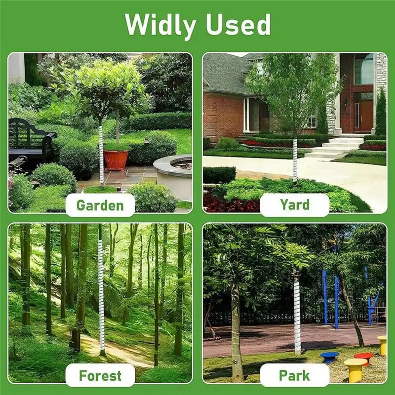 B84B-Plant Tree Trunk Protector Weather Preventing Bites Proof Plastic Guards Cover Plant Protecting Tool Garden Accessorie