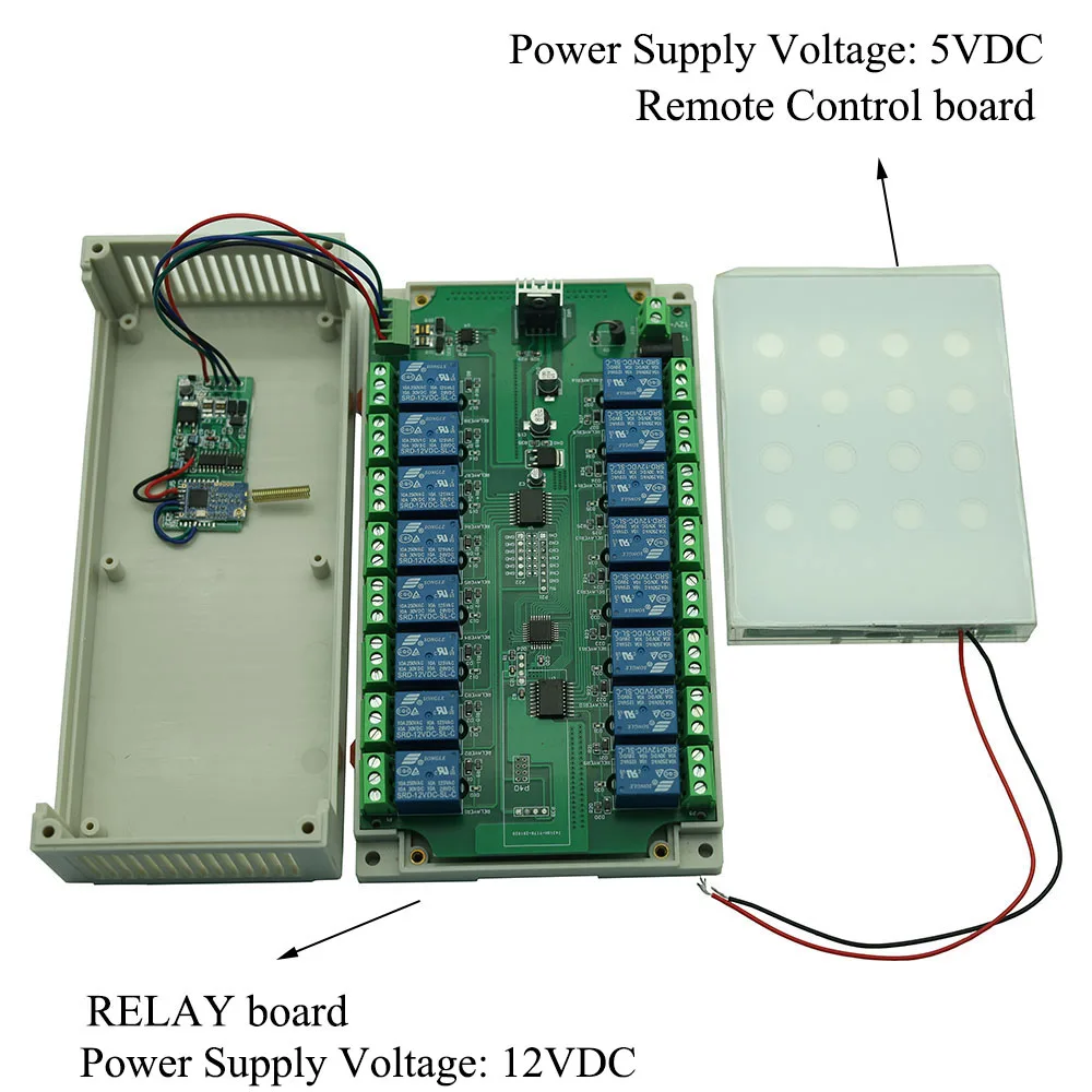 Din لوحة التتابع التحكم عن بعد 16 قناة وحدة الإخراج نسخة اللمس وحدة تحكم التتابع