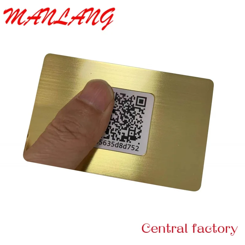 Custom  Hot Sell Custoized Printing Busins Card Privile Pre Rfid N Gold etal Card