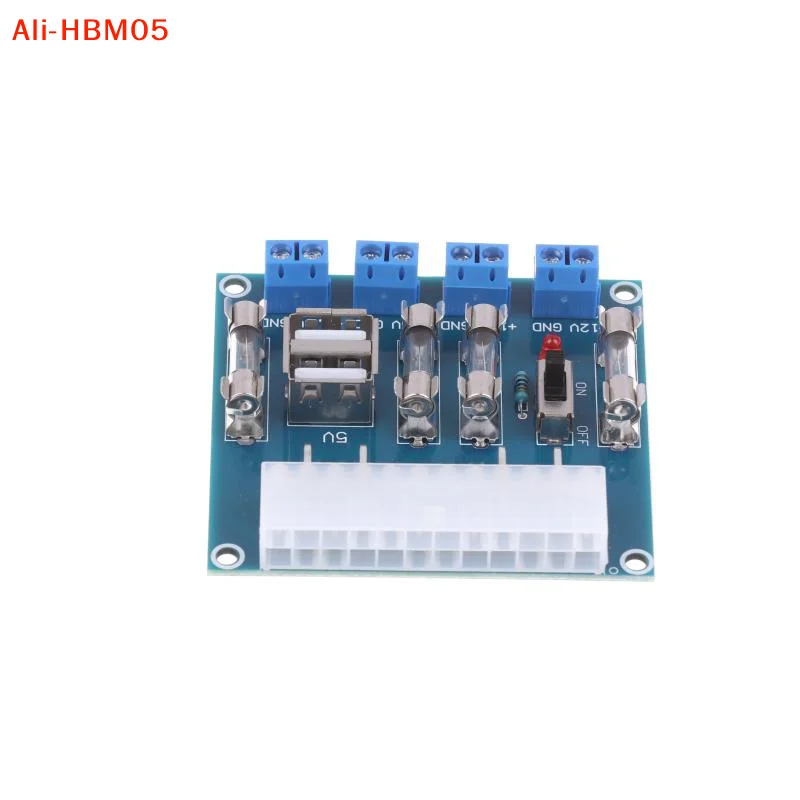 1pc Power Adapter Supply Test Module Power Supply Circuit Outlet Module HU-M28W Desktop PC Power ATX Transfer Board