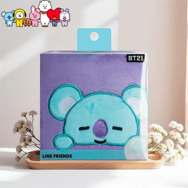 BT21 Cooky RJ Koya Shooky Chimmy Haartrockenmütze mit hohem Farbwert, Cartoon-Druck, verdickt, wasserabsorbierend, schnell trocknend, Duschhaube – Detail 3