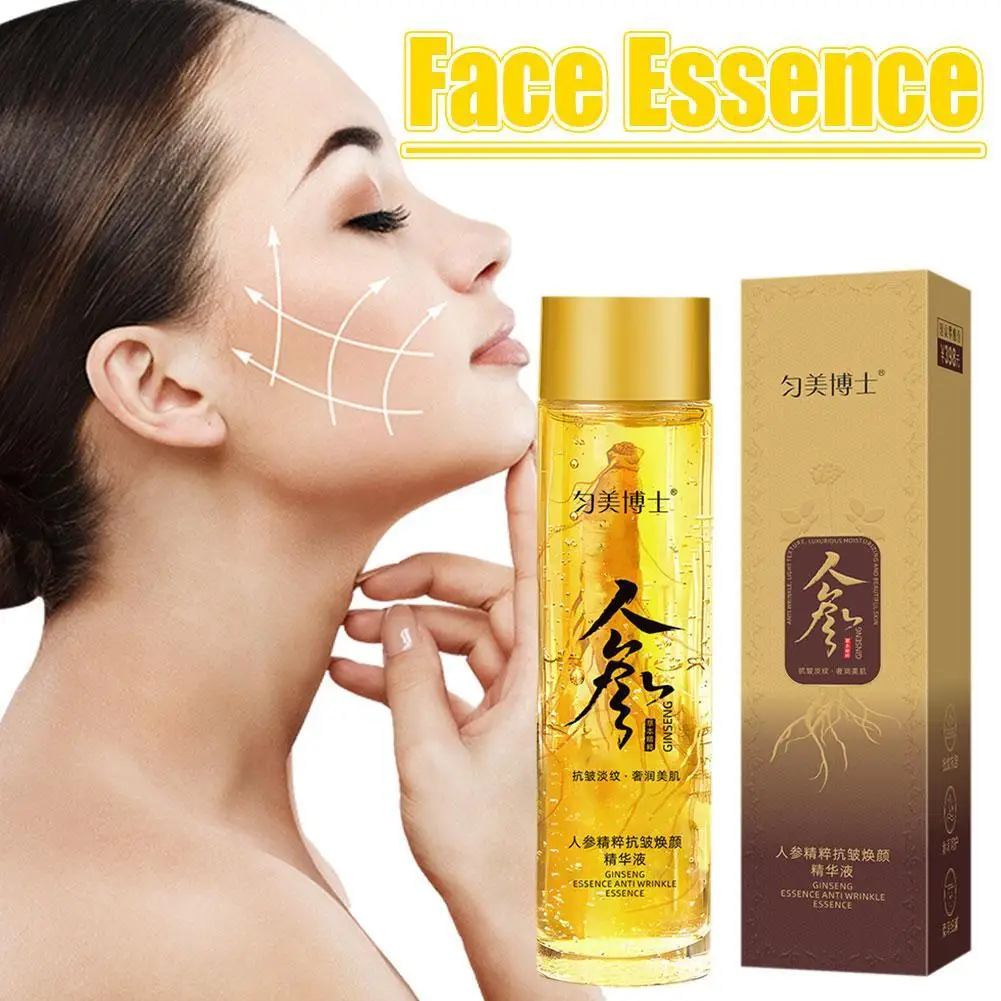 

120ml Golden Ginseng Toner Moisturizing Anti-wrinkle Refreshing And Non Greasy Fade Fine Lines Hyaluronic Acid Facial Skin Care