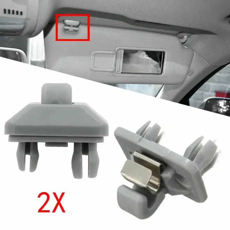 

2pcs Car Sun Visor Clip Replacement Interchangeable Part For A1 2011-2015 Car Interior Decoration Auto Fastener&Clip