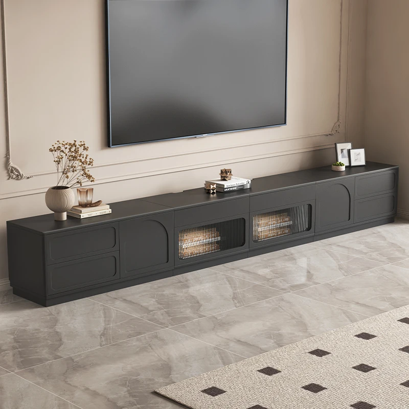 

Cute Natural Tv Cabinet European Long Simple Storage Vintage Tv Cabinet Designer Nordic Black Muebles Para Hogar Furniture