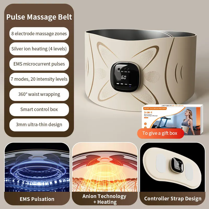 TikTok العنصر الساخن OKS نفس النمط حرق كامل جهاز نحت الجمال التدفئة الخصر دعم EMS نبض تدليك البطن Wa #6