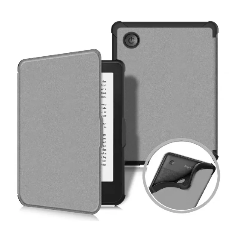 

Cover for Kobo Clara BW (Model N365) / Kobo Clara Colour (Model N367) 2024, Flip Folio Protective Leather Cover TPU Soft Shell