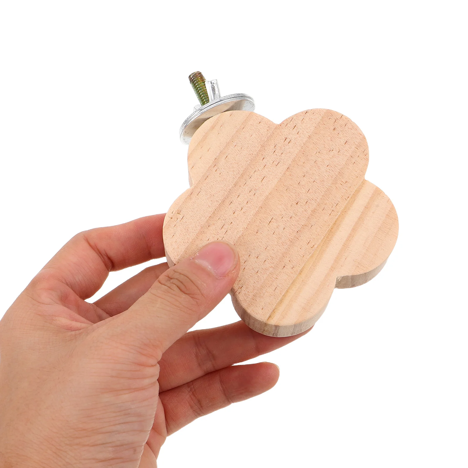 

4Pcs Parrot Perch Stand Wooden Platform Natural Resting Spot for Cockatiels Budgies Small Birds Cage Playground