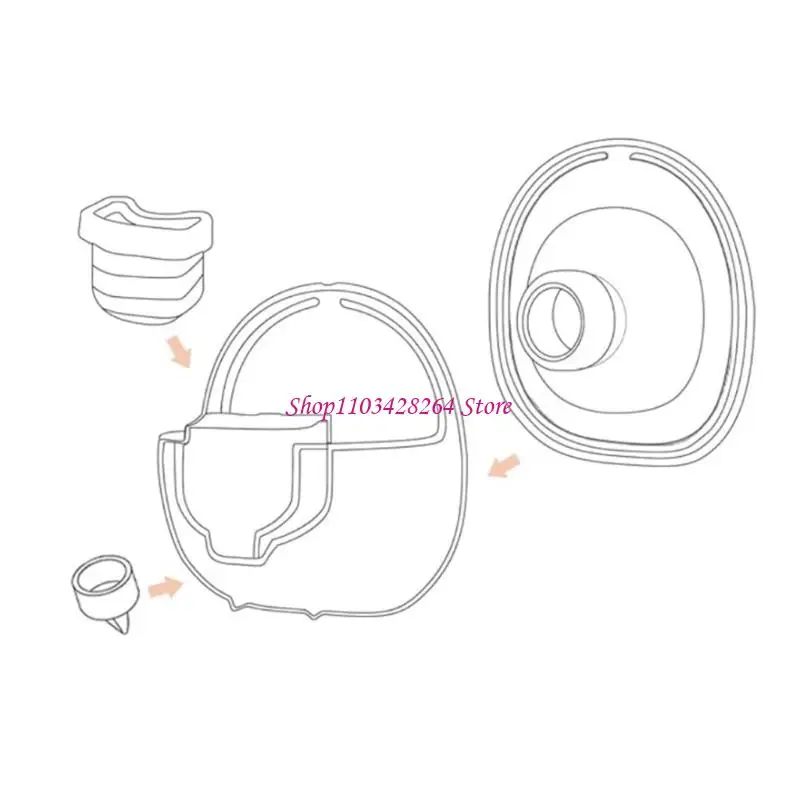 1 zestaw kubek z mlekiem 24 mm/27 mm dla S18/S21 Akcesoria do pomp piersiowych Ciesz się wydajną kolekcją mleka