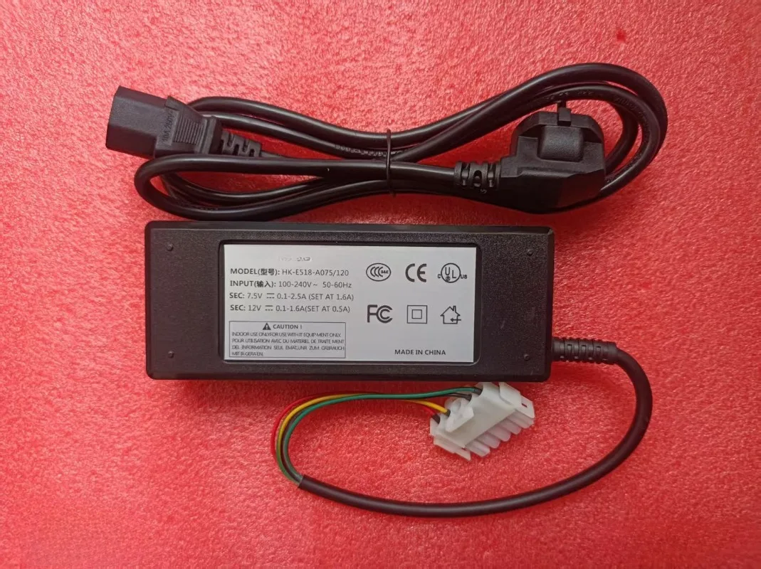 Power Adapter with 5-pin, 4-pin Plugs Power Adapter for HK-E518-A075/120
