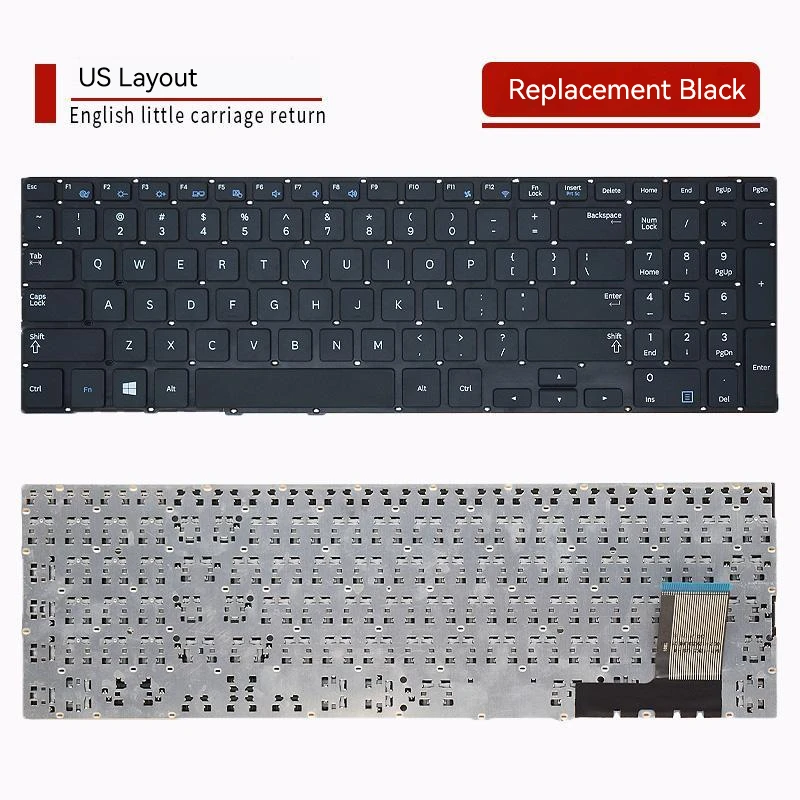 Laptop Keyboard for Samsung NP370R5E NP370R5V NP470R5E NP450R5J NP450R5U NP450R5V NP510R5E NP450R5E NP450R5G NP470R5 US