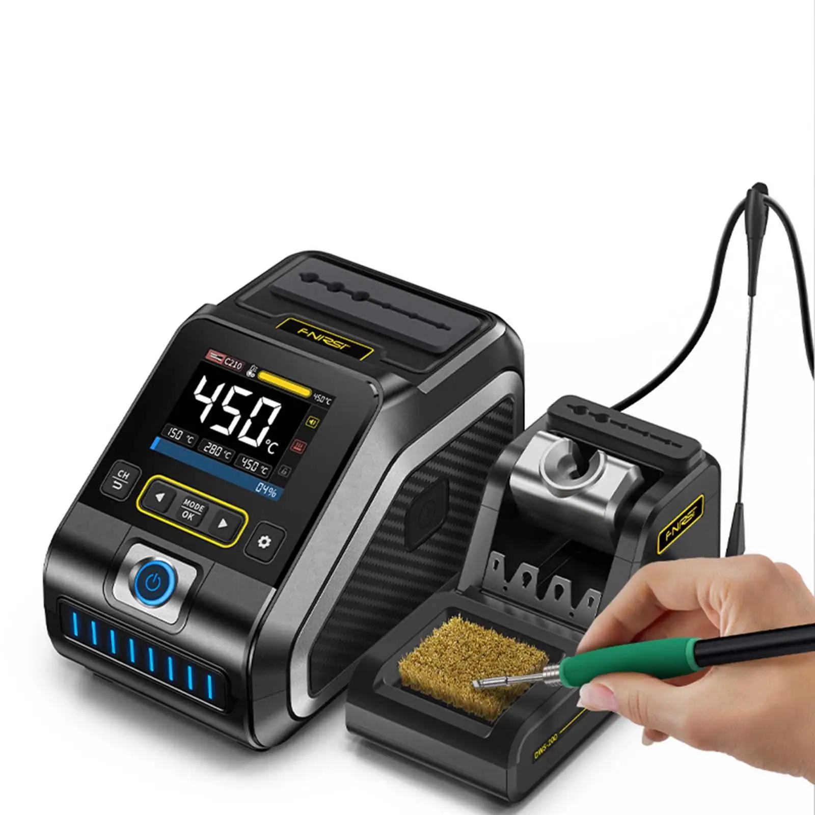 Digital Soldering Station Short Circuit Protection 200W Digital Display for Chip Repairs Phone Motherboard Wire Desoldering