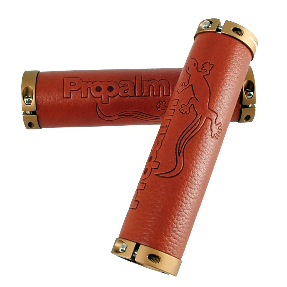 Propalm 1027EP Mountain Road Bike Genuine Leather Grips Cowhide Leather Bike Handlebar Covers Bicycle Accessories