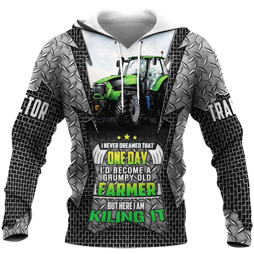 

CLOOCL Tractor Farmer 3D Full Printing Autumn Men Hoodie Unisex Fashion Hooded Sweatshirt Casual Jacket Tracksuits Streetwear