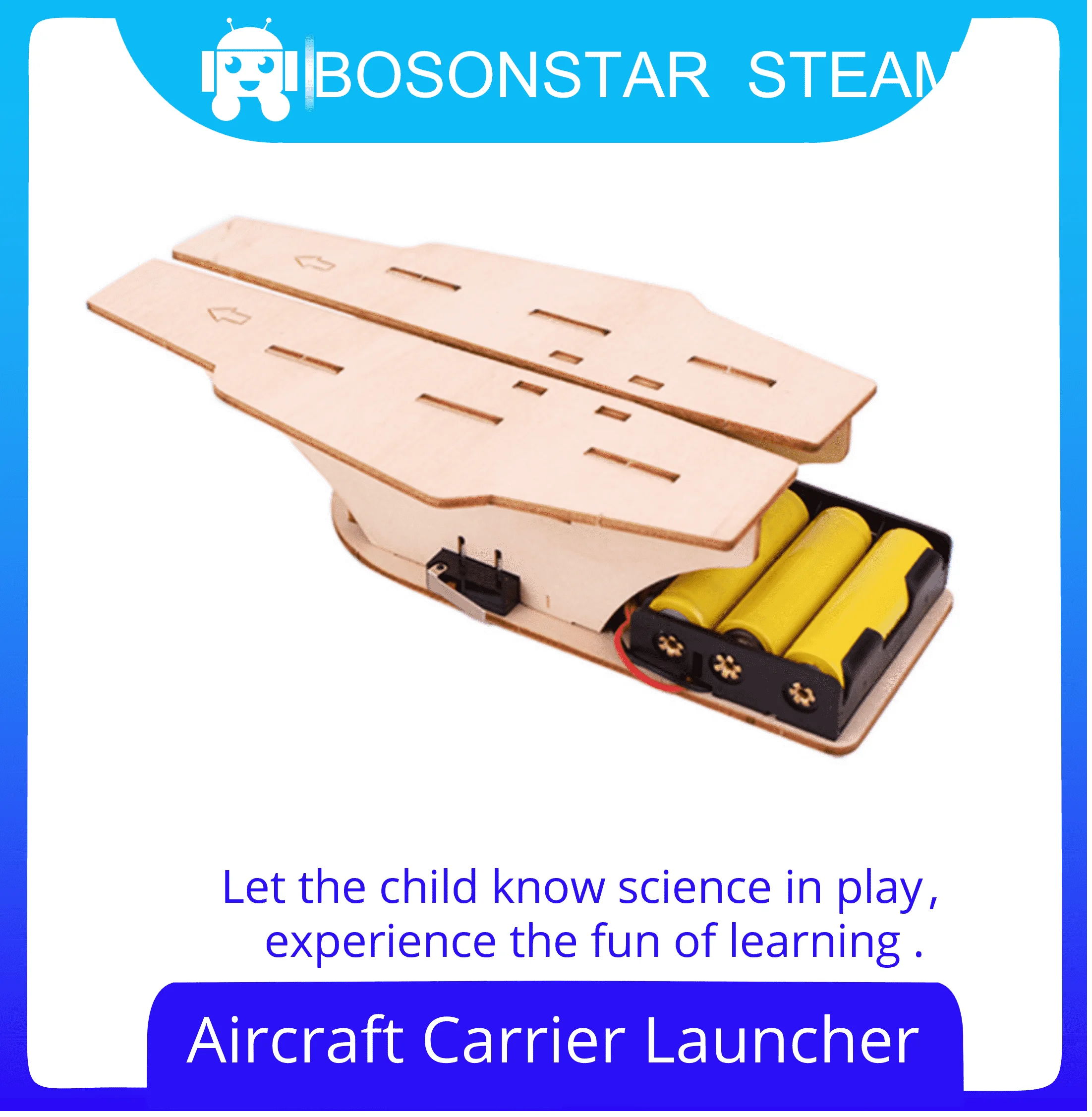 DIY Assembled Model  Electric craft Carrier Launcher Science Discovery  STEM Education Physics Experiment Kit  For Children gift