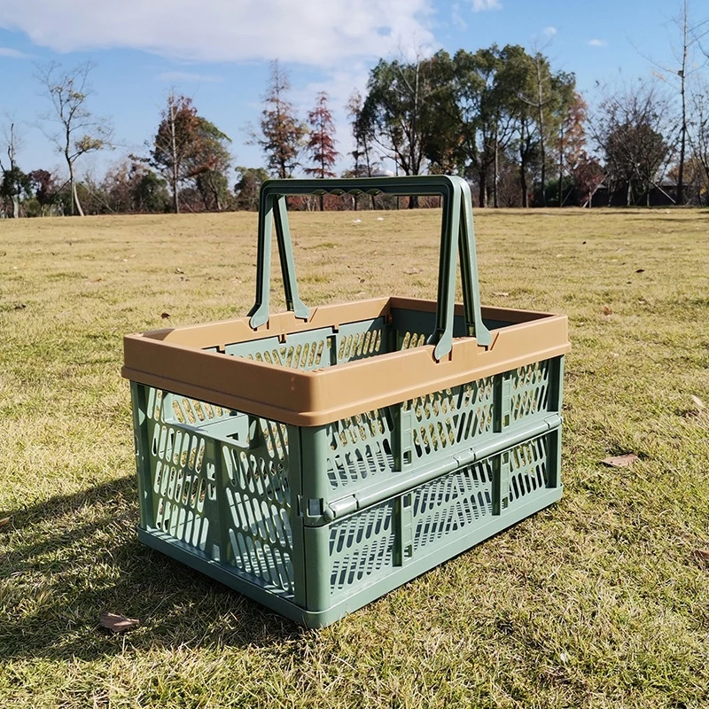 Foldable Picnic Basket, Shopping Nets, Popular Japanese Outdoor Home Handheld Basket, Supermarket and Supermarket