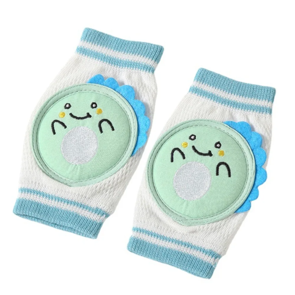 Cotton Fabric Cute Cartoon Baby Knee Pad Fall Prevention Wear Resistant Kids Safety Crawling Elbow Cushion Breathable