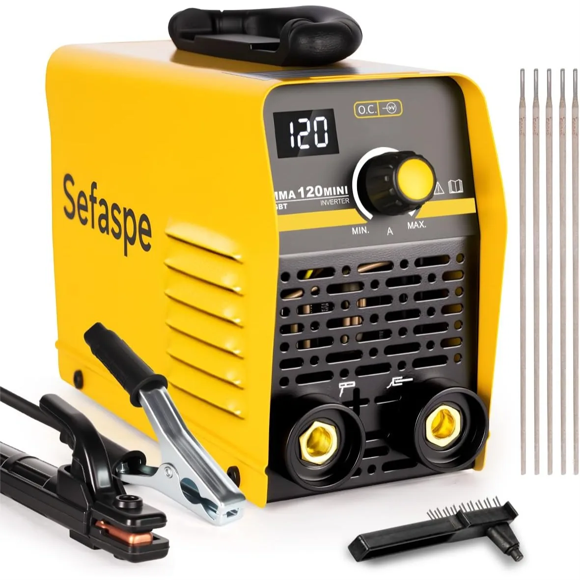 

120A Portable Welder with Digital Display, IGBT Inverter Stick Welder for DIY & Repair, 110V
