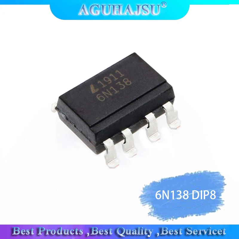10PCS 6N138 DIP8 DIP photoelectric coupler new and original