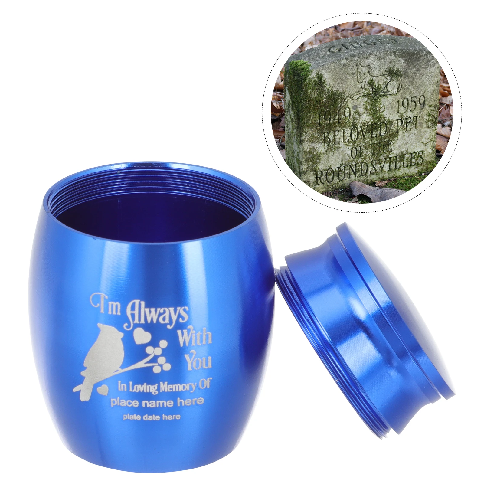 

Animal Parrot Urn Personalized Pet Memorial Stainless Steel Urns for Dogs Ashes