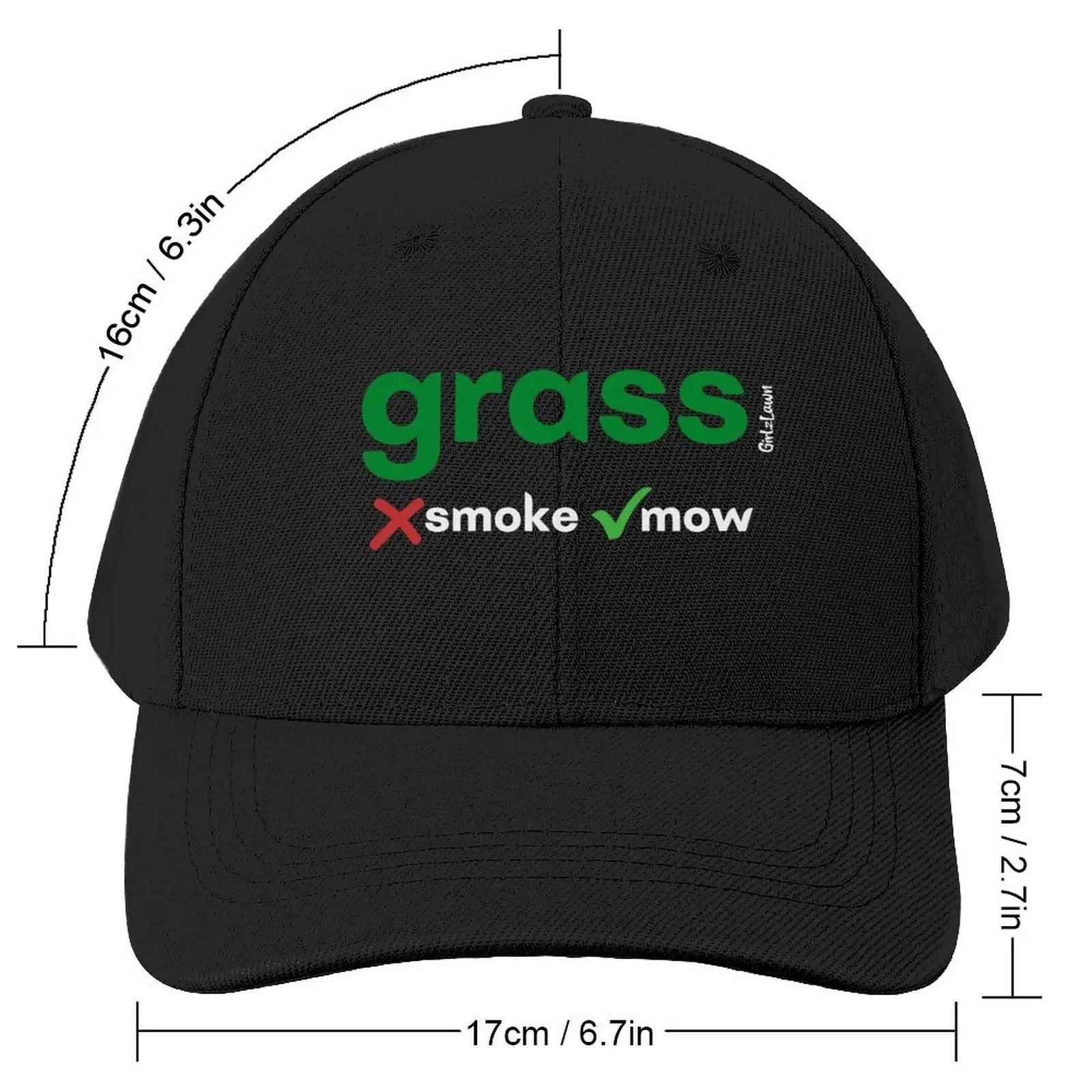 Don't Smoke Mow Baseball Cap Luxury Brand birthday New In Hat Male Women's