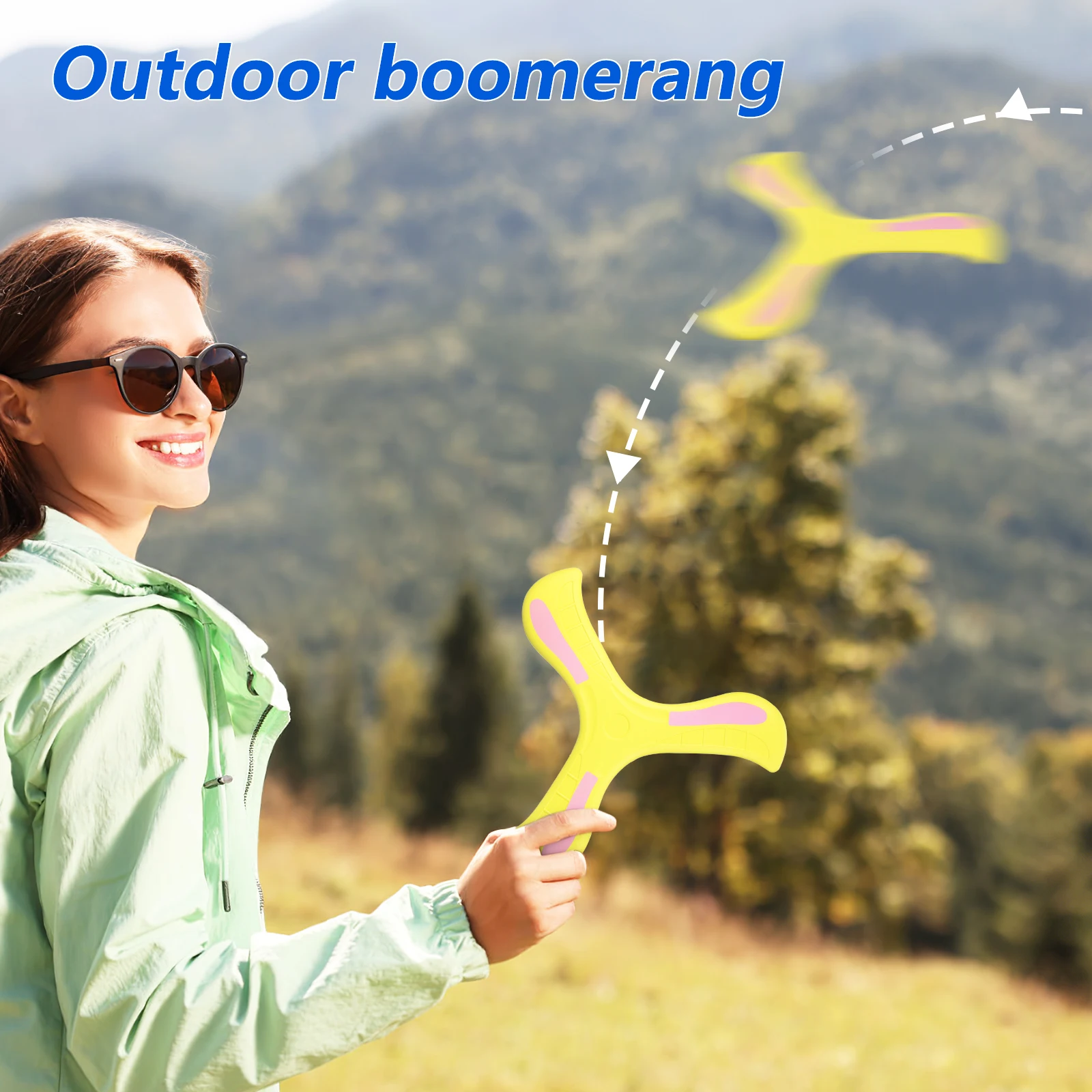 

2pcs Boomerang Toy for Kids Soft EVA Returning Children Boomerang Toy Outdoor Flying Sport Catching Gift for Children