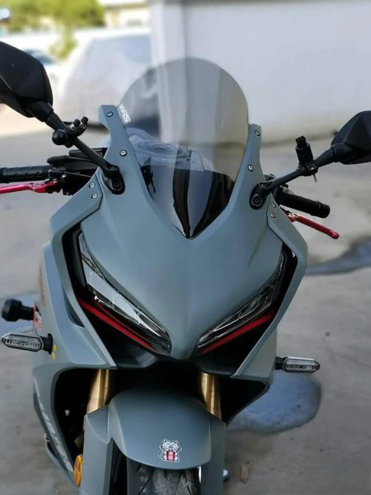 

Новинка для Honda CBR650R CBR 650R 2019 2020 2021 2022 2023, усиление мотоцикла, приподнятое лобовое стекло, ветровое стекло, черный, серый