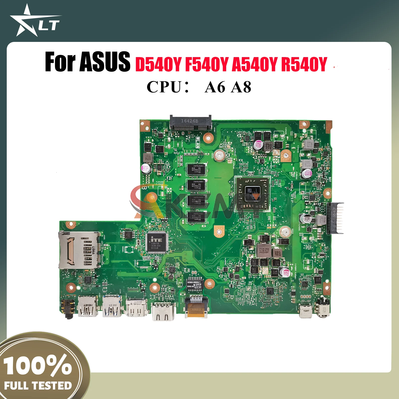 

X540YA Материнская плата для ноутбука ASUS VivoBook X540Y D540Y F540Y A540Y R540Y X540YA Материнская плата для ноутбука с процессором A6 A8 100% тест ОК