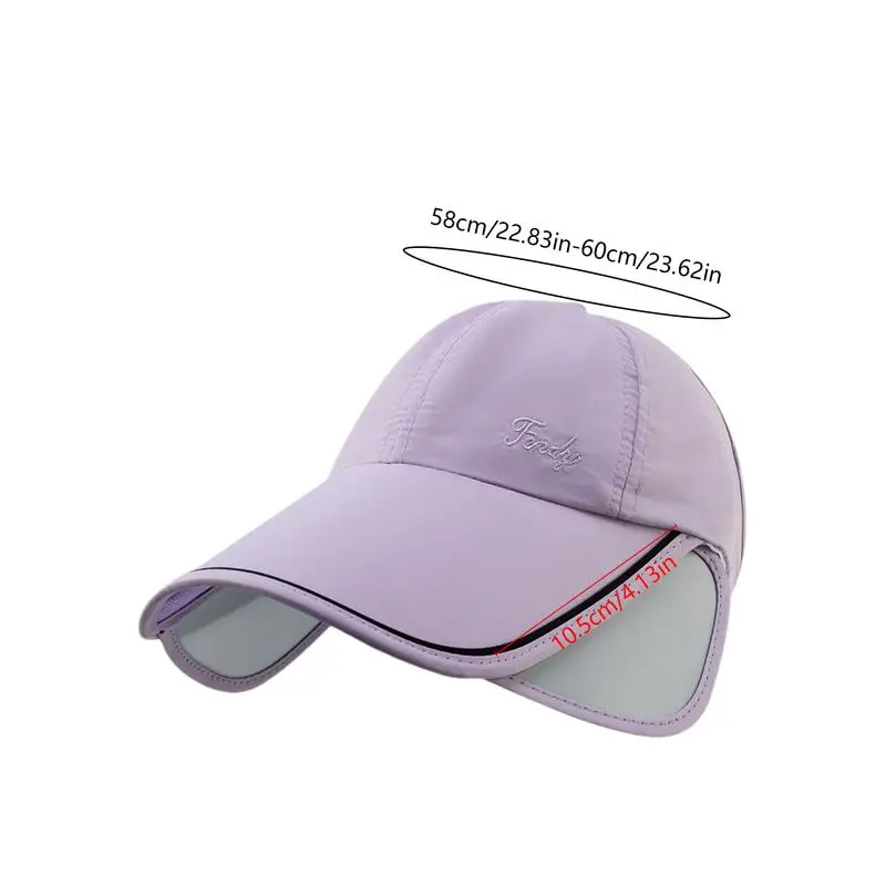 Sunscreen Hat Retractable Baseball Caps Sun Visor Hats Quick-Drying Outdoor Sports Sunscreen Hat Summer Sun Protection Visor For