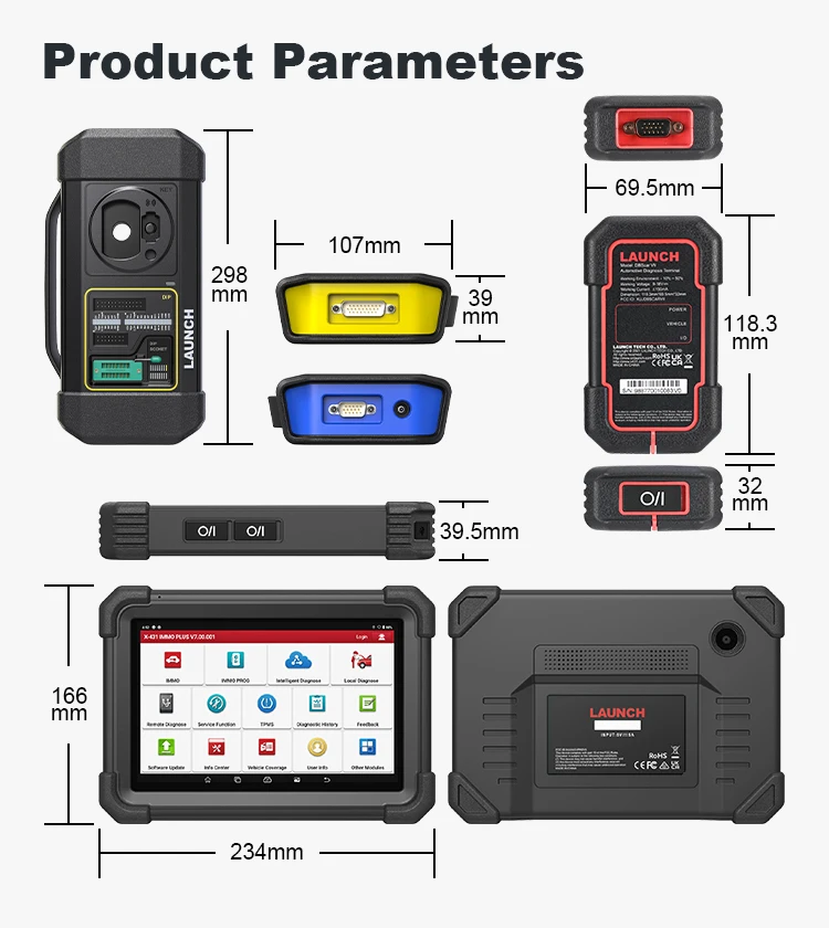 Picture 6: LAUNCH X431 IMMO ELITE X-PROG3 XPROG3 Key Programmer Diagnostic  Full System with 39 Reset Functions Support CAN FD DOIP