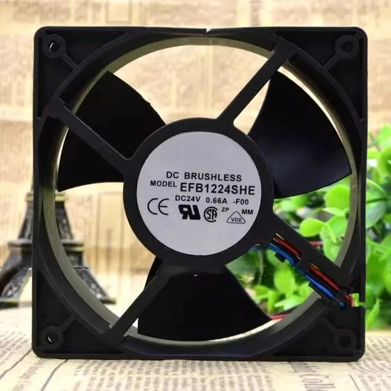 

Совершенно новый оригинальный DC24V 0,66A EFB1224SHE 12 см 120 мм 12038 120*120*38 мм охлаждающий вентилятор Быстрая доставка