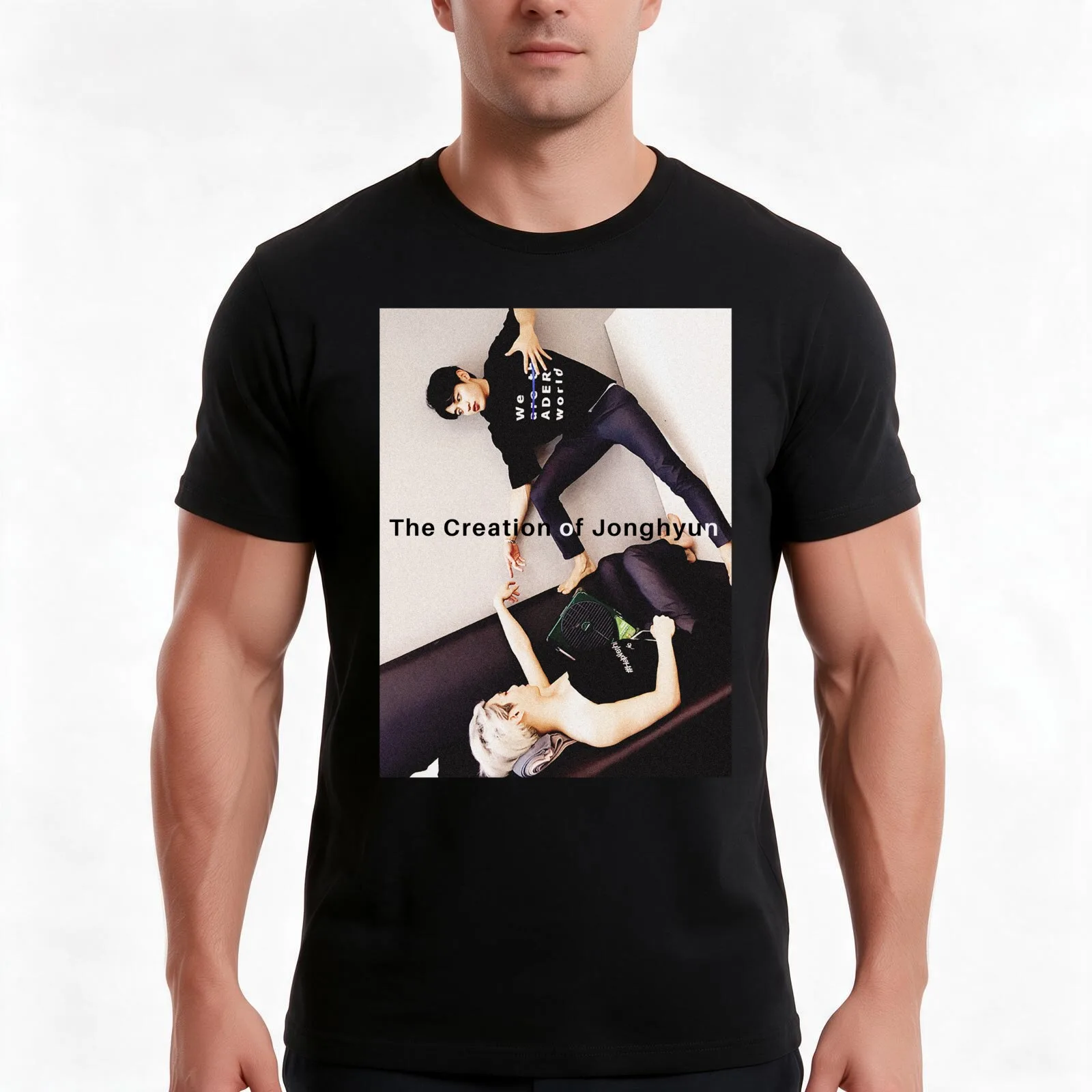 SHINEe |The Creation of Jonghyun. T-Shirt, Summer Casual Cotton Tee, Oversized Streetwear Tops, Vintage Graphic Print