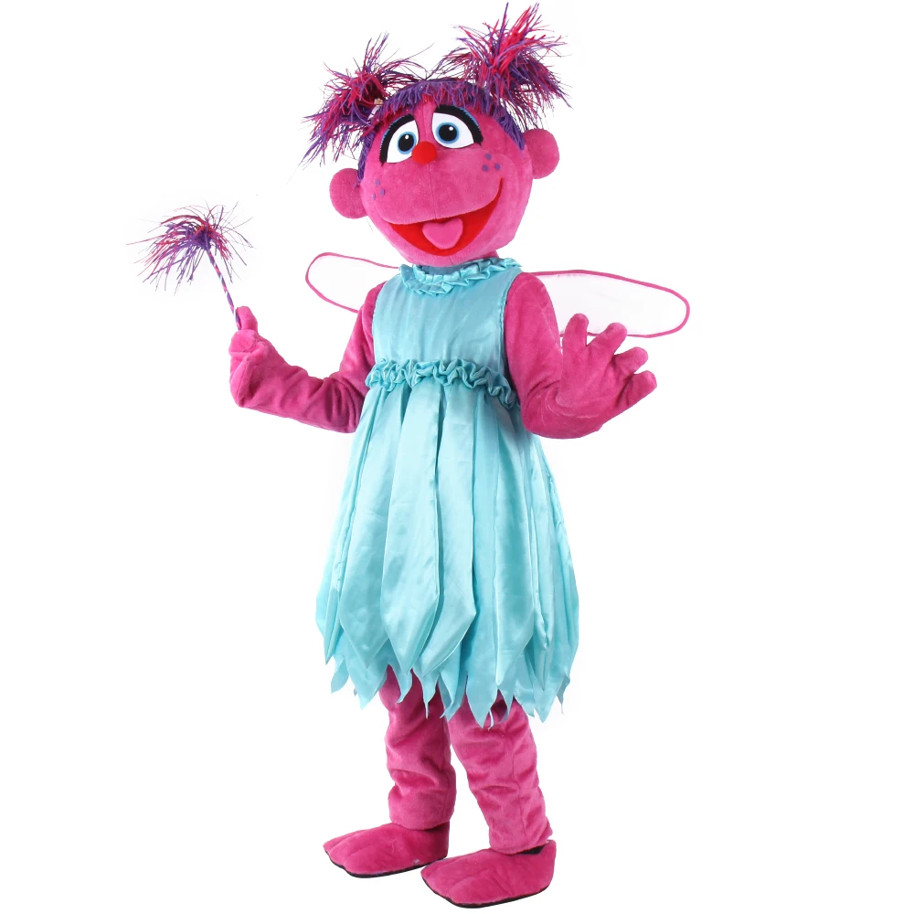 Disfraz de Mascota Abby Cadabby de Sesame Street, Disfraz de Elmo, Disfraces de Dibujos Animados para Fiestas de Halloween, Eventos, Disfraces Elegantes para Adultos