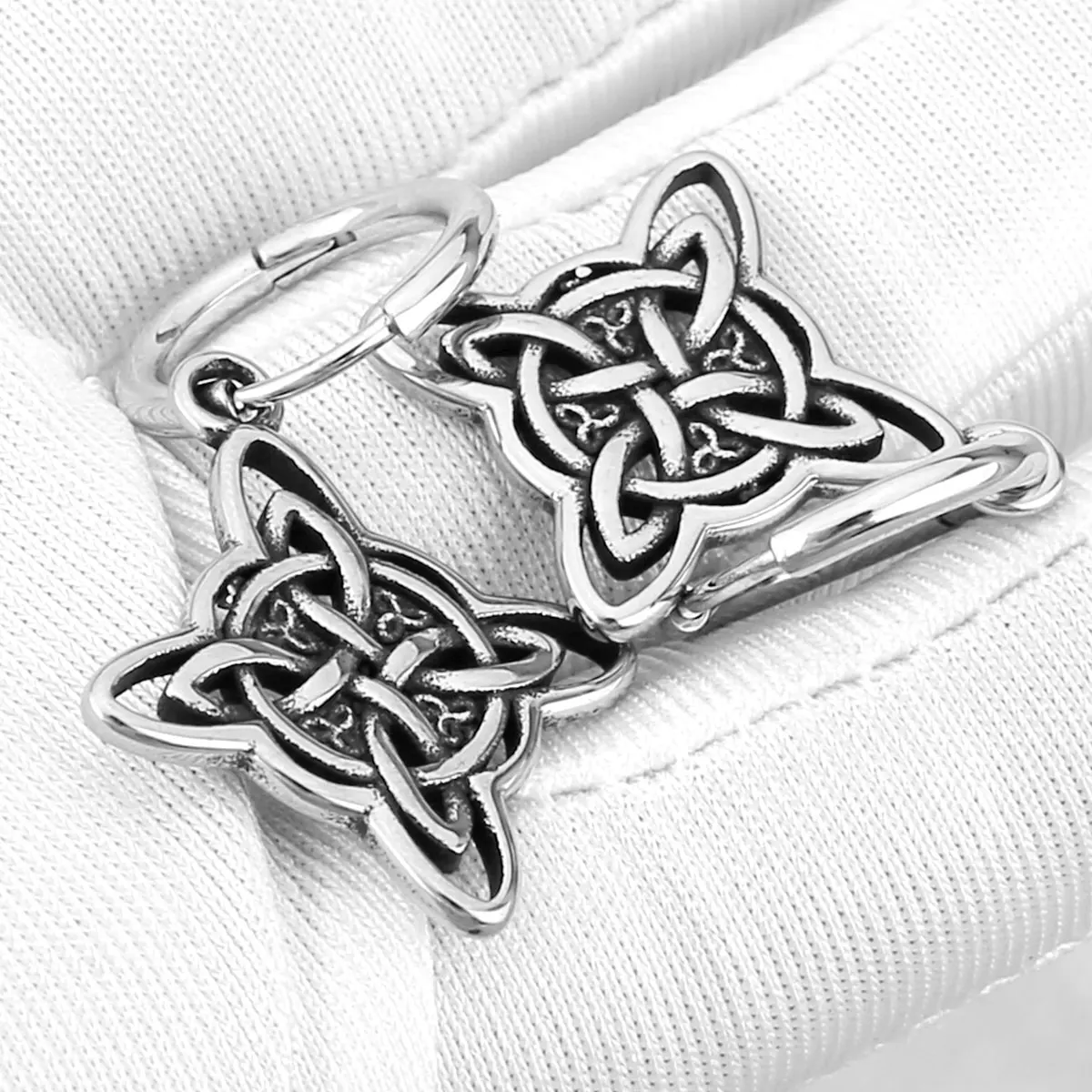 Vintage Viking Kettle Knot Drop Earrings for Men and Women Odin Amulet Earrings Personalized Fashion Nordic Jewelry Wholesale