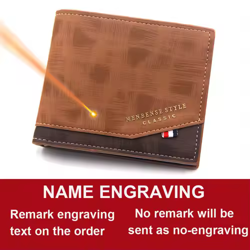 Free Name Engraving Men Wallets Slim Coin Pocket Photo Holder New Short Small Male Wallet Card Holder Frosted Leather Men Purses - Image 15