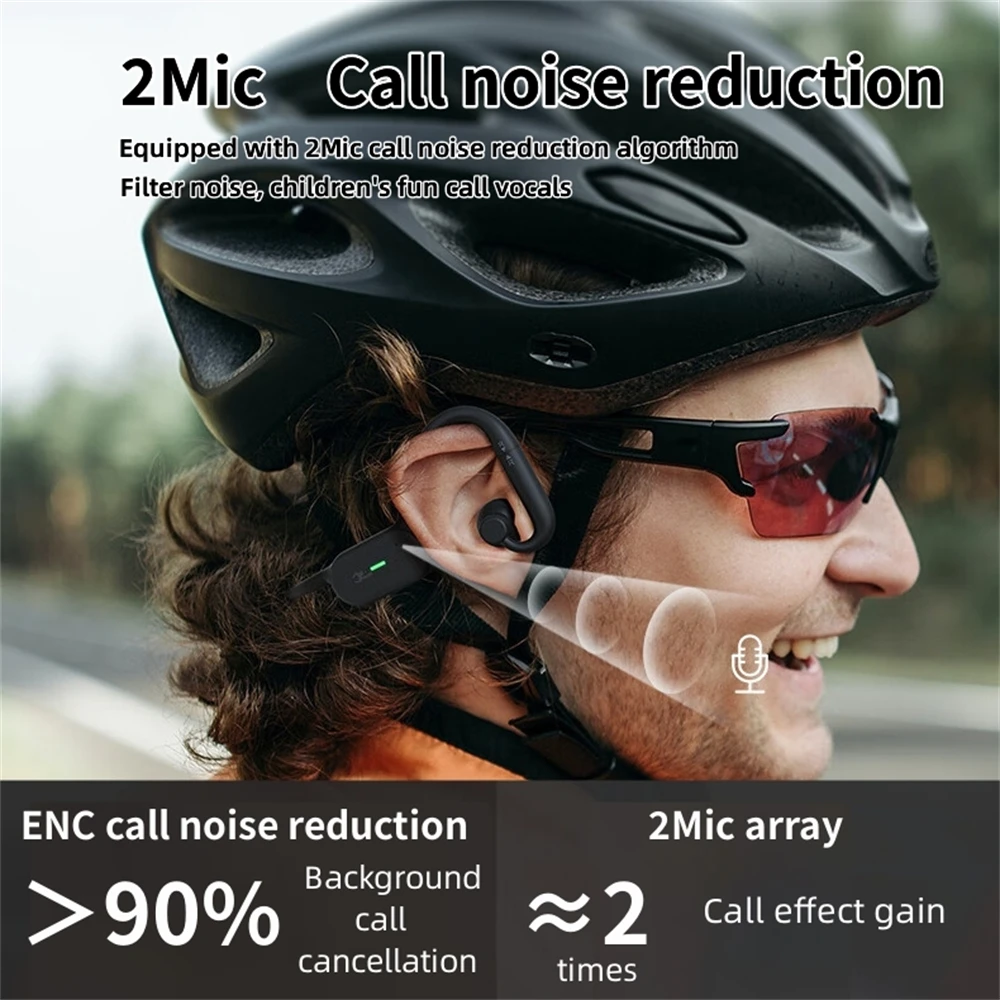 DACOM 2 in 1 Bone Conduction Earphones Dynamic Driver and Sport Bluetooth Headphone,IP66Waterproof,Noise Reduction,Bluetooth 5.0