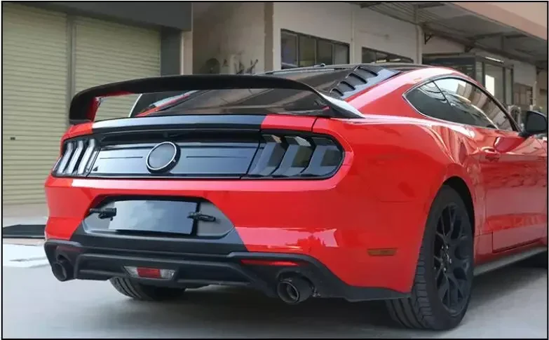 GT350R GT STYLE REAL CARBON FIBER REAR WING TRUNK LIP SPOILER FOR Ford Mustang 2015 2016 2017 2018 2019 2020 2021 2022