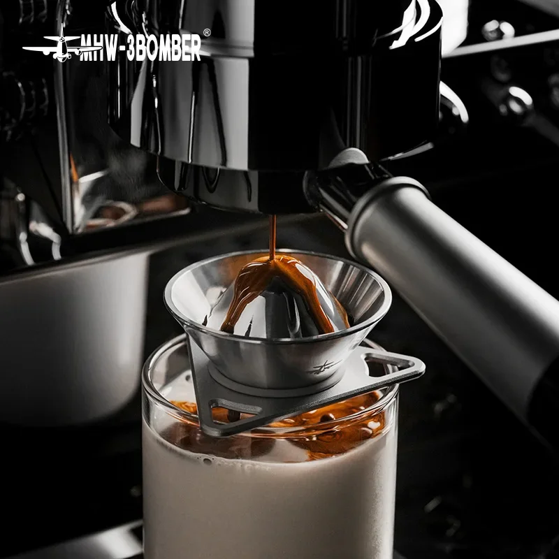

MHW-3BOMBER Moonstone Espresso Ice Ball Metal Tin Espresso Chiller Coffee Filter Tool Professional Barista Coffee Accessories