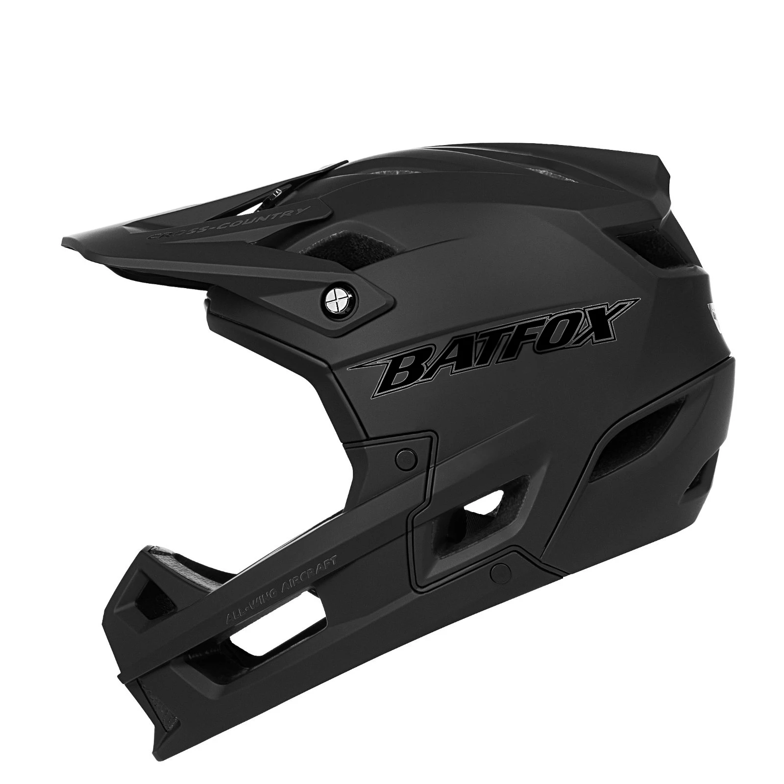 BATFOX New Adult Full Face DH MTB Bicycle Helmet Mountain Bike Helmet One-piece Motorcycle Riding Safety Helmet Head Protectio