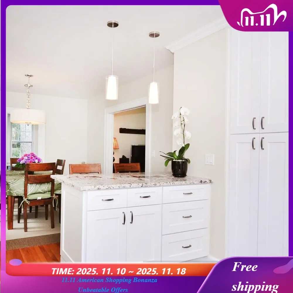 Kitchen Base Cabinet, RTA Cabinet, White Shaker Cabinet, Plywood Box, Adjustable Shelf, Storage, Painted, Soft Close,