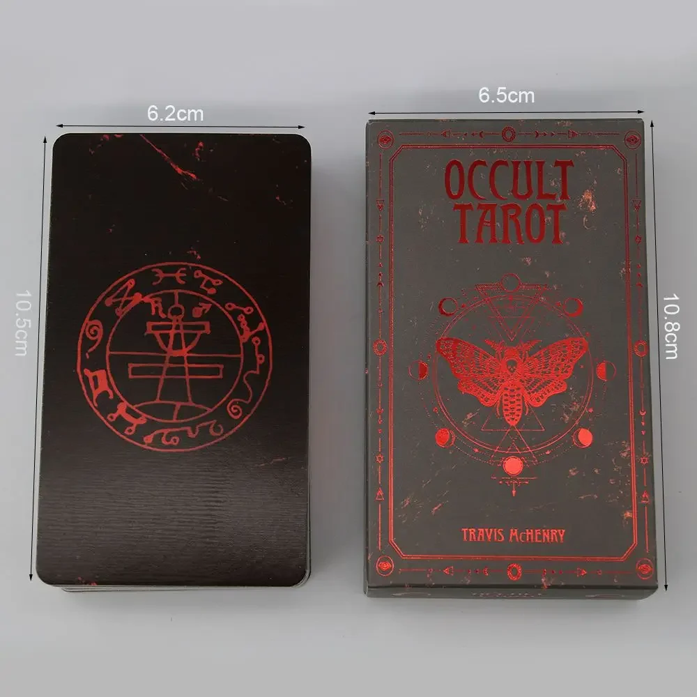 Occult Tarot Cards English Visions Fate Divination Edition Deck Borad Games Party Astrology Cards Tarot Deck for Women Girl